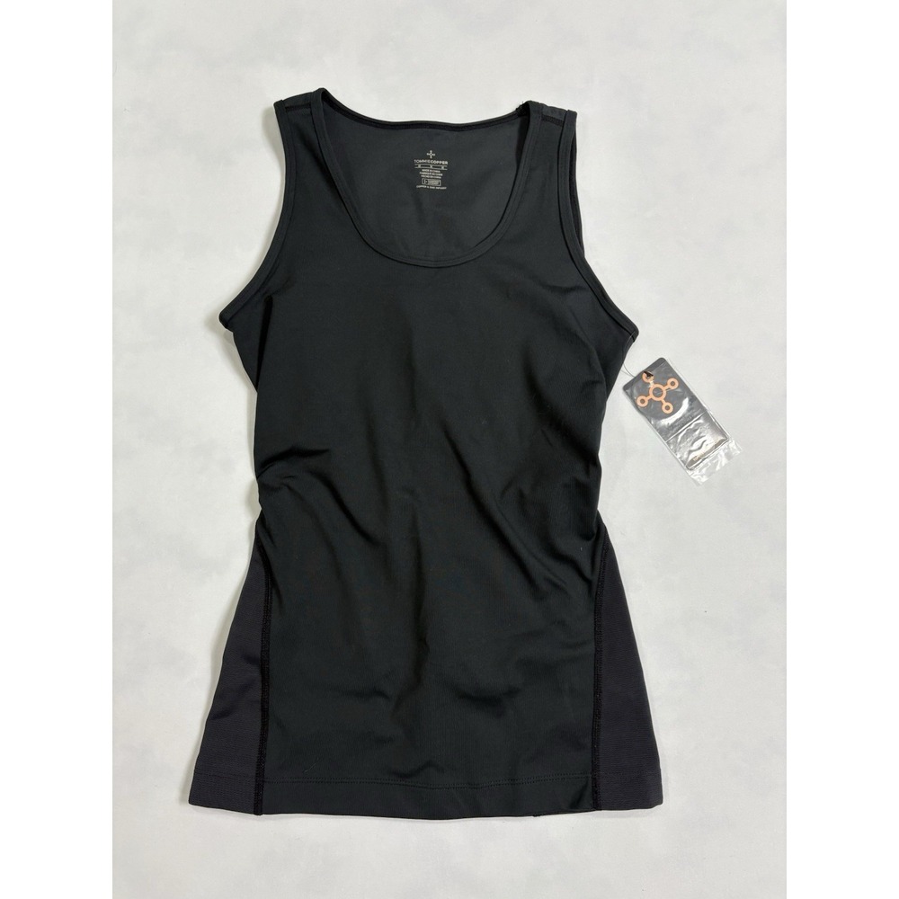 Tommie Copper Compression Tank Top Lower Back Support Women's Medium Black